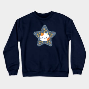 Cat star Crewneck Sweatshirt